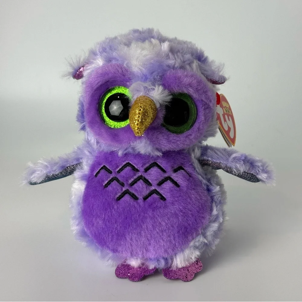Ty Beanie Boos Owlivia the Purple Owl 5”